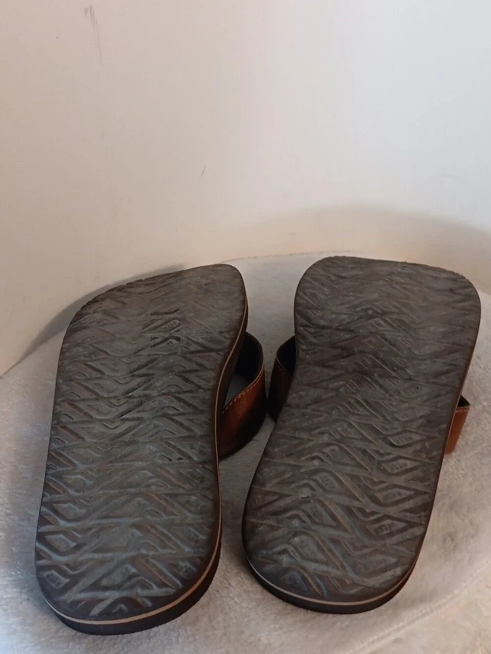 Reef Men's Brown Vegan Leather Flip-Flop Sandals